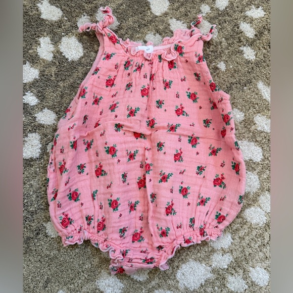Angel Dear Other - Angel Dear Muslin Bubble Romper Mini Roses